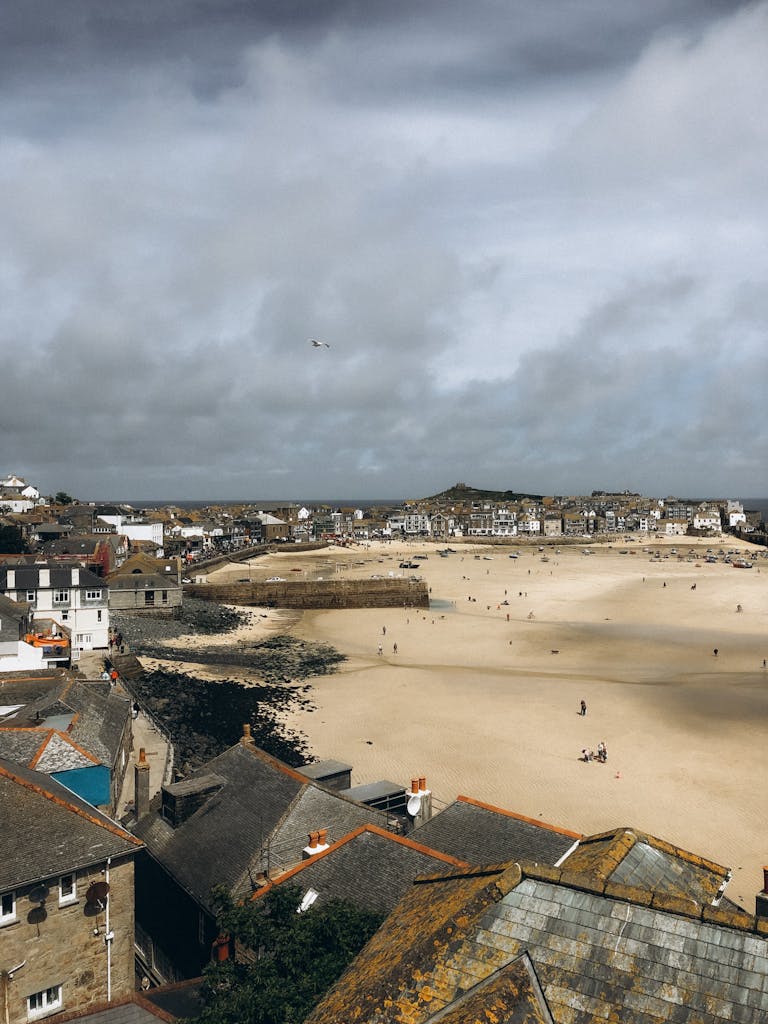Aerial View of St Ives, Cornwall, England